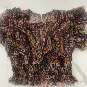 Free people making me smile crop top